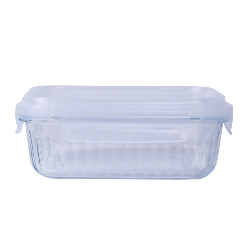 Super Lock Glass Food Storage Container 600ML WAVELOCK 6321