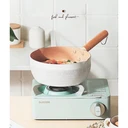 Thumbnail 1 of PINJU หม้อเคลือบ (S ขาว เฉพาะหม้อ) หม้อสแตนเลส หม้อเคลือบหินอ่อน หม้อต้มนม หม้อตุ๋น หม้อพร้อมฝา หม้อด้าม หม้อเกาหลี