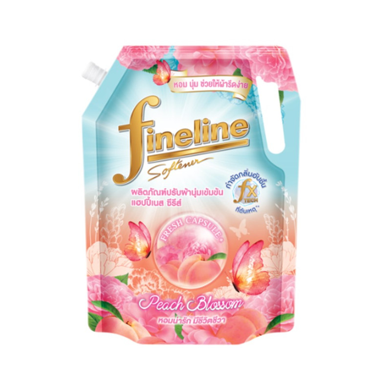 FINELINE CONCENTRATED FABRIC SOFTENER HAPPINESS PEACH BLOSSOM 1150 ML.
