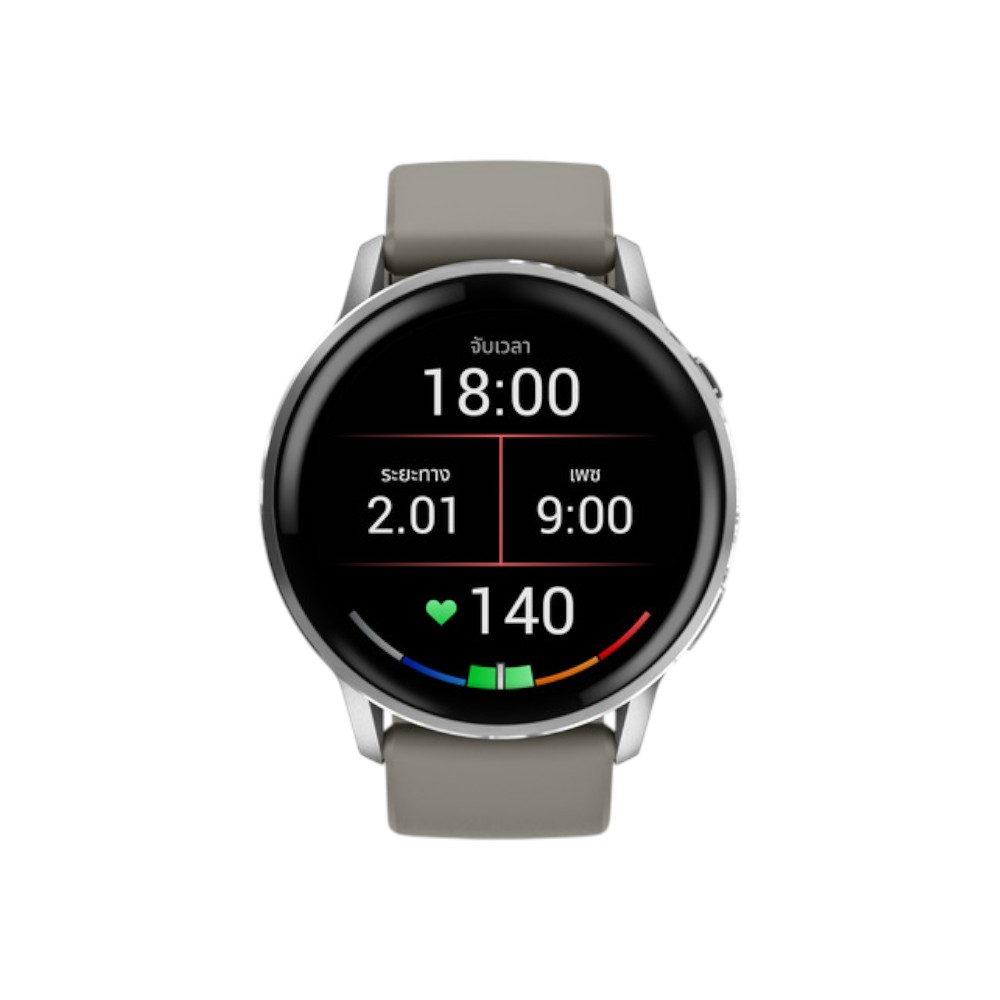 การ์มิน สมาร์ทวอทช์ Venu 4 (45mm), สี Black with Silver and Gray