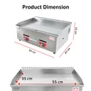 Thumbnail 4 of Gmax เตาย่างสเต็ก เตาสเต็กหน้าเรียบ Gas Griddle รุ่น ZL-718