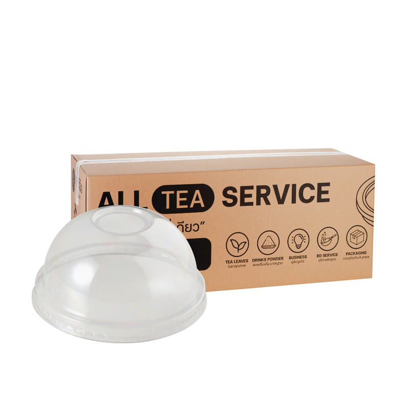 [95mm] Plastic Cup Dome Lids 95 mm (100 pcs/pack) x 5 Packs