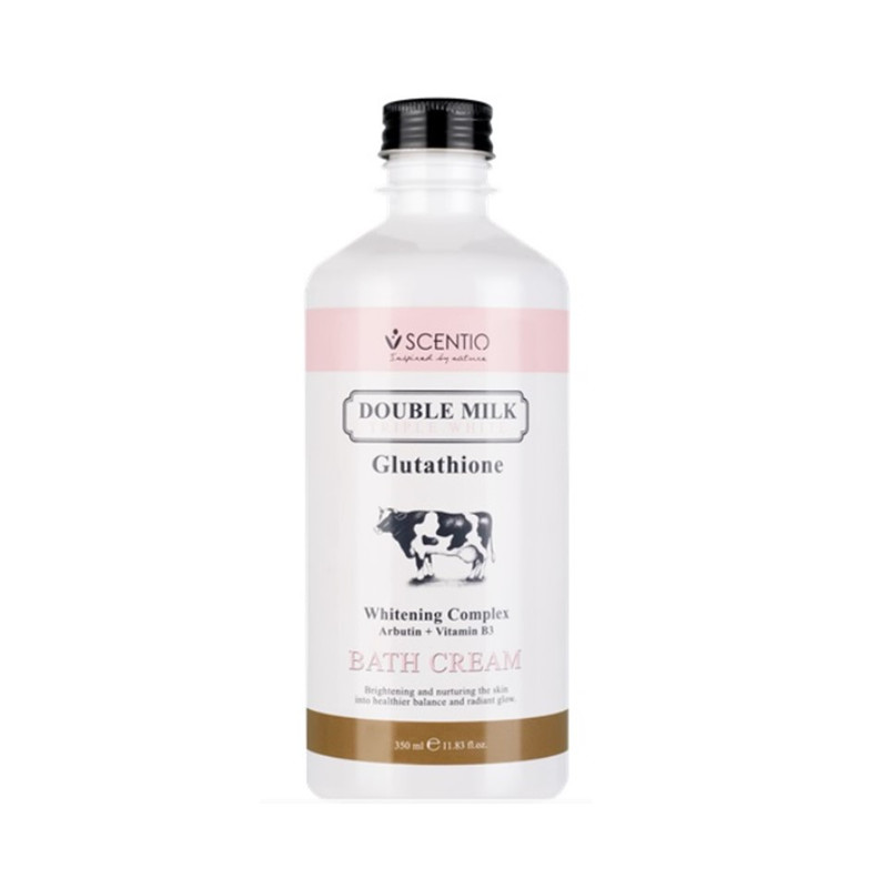 BEAUTY BUFFET BATH CREAM SCENTIO DOUBLE MILK TRIPLE WHITE 350 ml.
