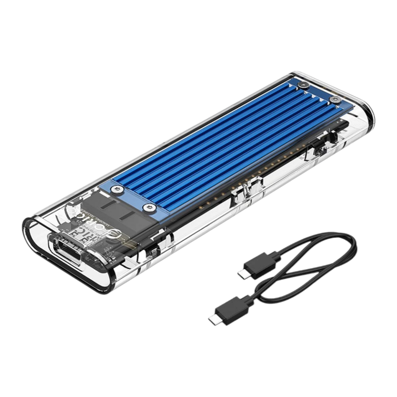 ORICO TCM2-C3 กล่องใส่ Hdd NVME M.2 (M-Key) SSD USB-C 10Gbps (เคสไม่รวม M.2) NEW สีฟ้า / BL