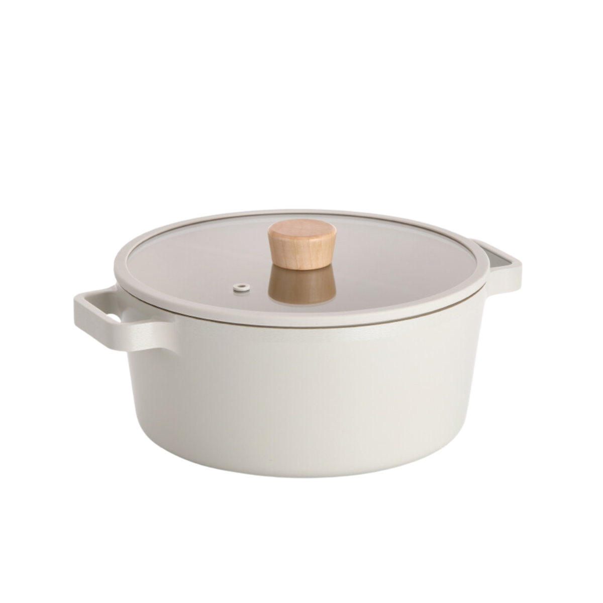 Neoflam Fika Shallow Casserole with Lid C24 Cream