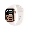 Thumbnail 2 of Apple Watch Series 10 GPS 42mm Rose Gold Aluminium Case with Light Blush Sport Band - M/L