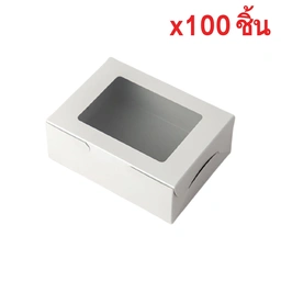Thumbnail 1 of Quickpack - กล่องหน้าต่าง จัดเบรค/Snack สุดแกร่ง (M) ขนาด 12x16x6 cm – 100 กล่อง