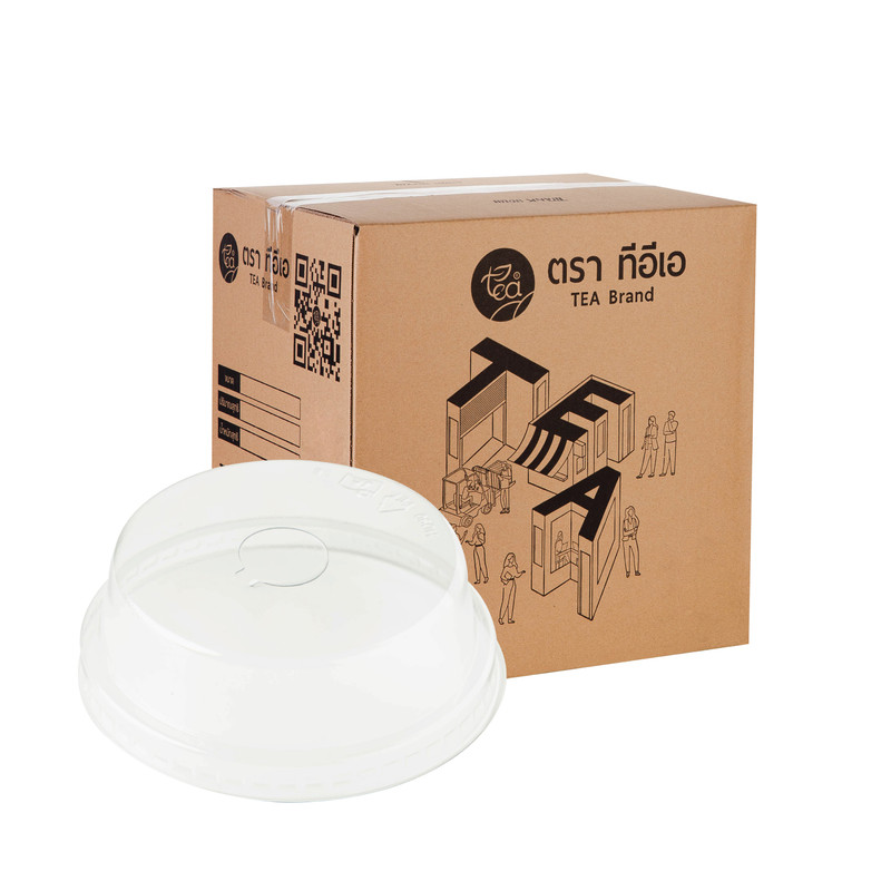 [95mm CARTON] Plastic Cup Half Dome Lids 95 mm (100 pcs/pack) x 20 Packs