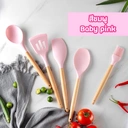 Thumbnail 5 of PINJU ที่ตีไข่ (เทา) ตะหลิวซิลิโคน ตะหลิวด้ามไม้ ตะหลิวซิลิโคนกันความร้อน อุปกรณ์ครัว เซ็ตตะหลิว ทัพพีซิลิโคน อุปกรณ์ทำอาหาร