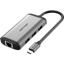 Thumbnail 1 of VENTION USB-C 6-in-1 Multifunction Converter Hub Grey (CNCHB)