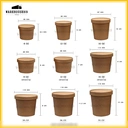 Thumbnail 2 of BIOPACK ถ้วยกระดาษ + ฝา ถ้วยคราฟพร้อมฝา (ถ้วย 8 oz ,ปาก 90,+ ฝาพลาสติก 50 ชุด) ถ้วยทรงสูง ถ้วยบราวนี่ ถ้วยขนม ถ้วยกระดาษคราฟท์ [[50 ชุด]]