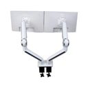 Thumbnail 2 of ERGONOZ Dual Monitor Arm Twin Astro White