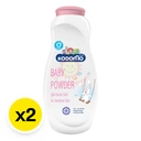 Thumbnail 2 of โคโดโม แป้งเด็ก กลิ่นเจนเทิล ซอฟท์ สีชมพู 350 ก. x 2+1