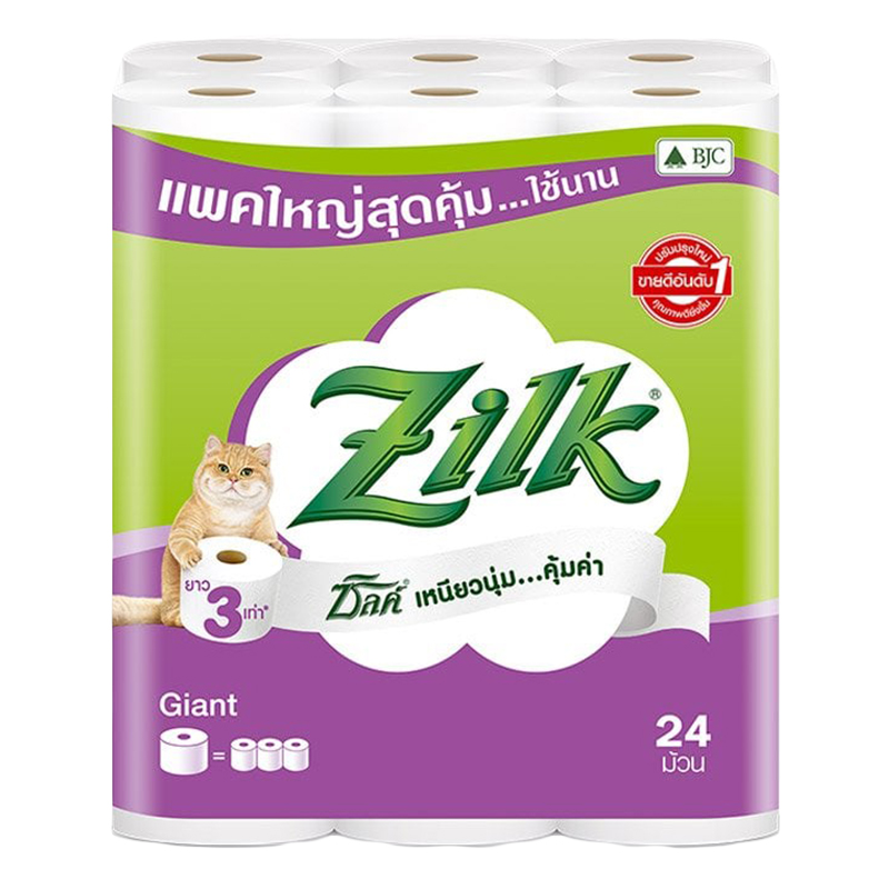 ZILK Giant Toilet Roll Tissue x 24