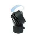 Thumbnail 2 of รีธึม พัดลมตั้งโต๊ะ USB ขนาดเล็ก ใบพัดคู่หมุนได้ สีเทาเข้ม