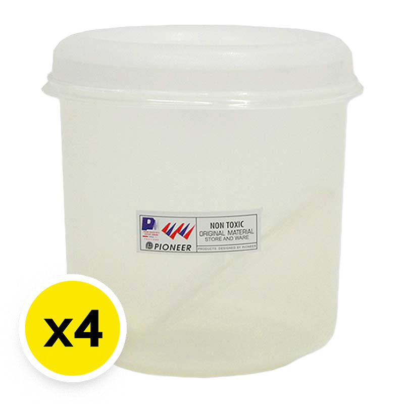 PIONEER Plastic Round Bottle And Spoon x 4