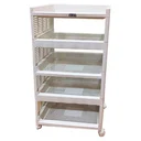 Thumbnail 1 of โยชิโมริ ชั้นวางอเนกประสงค์ 4 ชั้น มีล้อ สีขาว