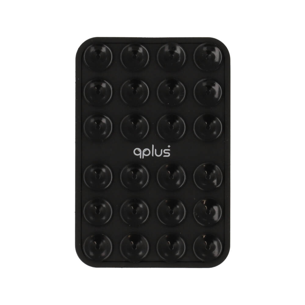 QPLUS Silicon Suction Phone Case Black