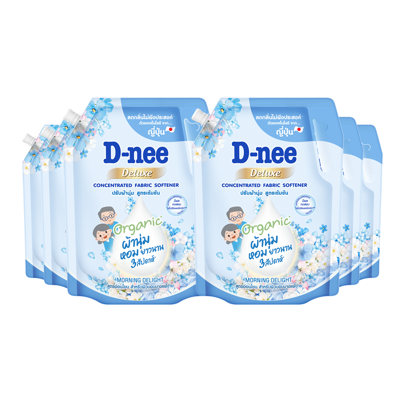 [Case] D-nee Deluxe Fabric Softener 1,000ml. X6,  Blue