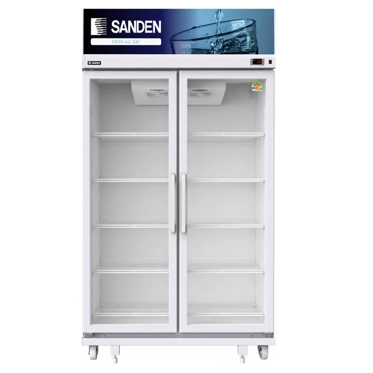 2-DOOR BEVERAGE COOLER SANDEN SME-1100 26.9CU.FT