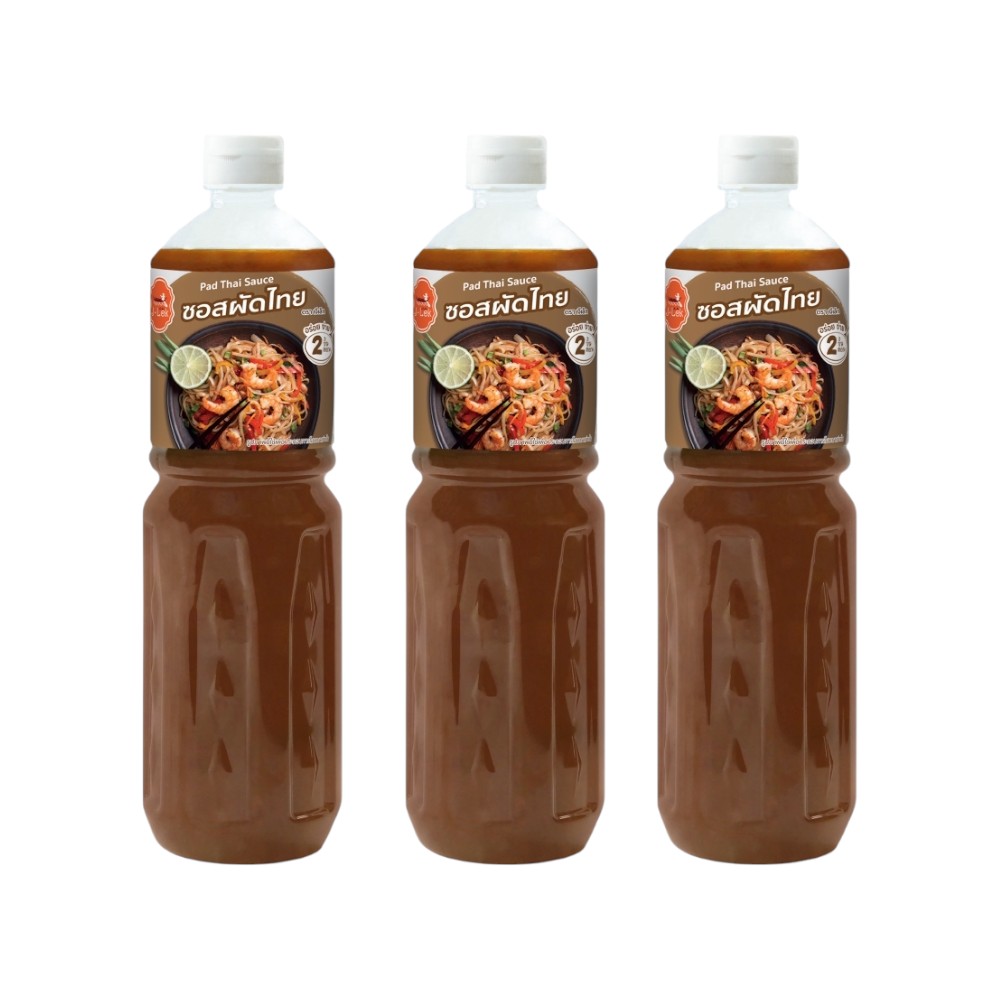 เจ๊เล็ก ซอสผัดไทย ขนาด 590 กรัม แพ็ค 3 ขวด