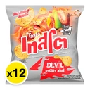 Thumbnail 2 of เทสโต เดวิล มันฝรั่งแผ่นหยัก รสบาร์บีคิวแมกซ์สไปซี 11 ก. x 12