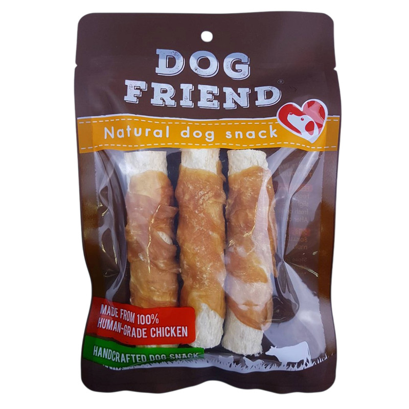 Dog Friend ขนมสุนัข อกไก่ครั้นชี่โรลยักษ์ 3 แท่ง x 2 ซอง