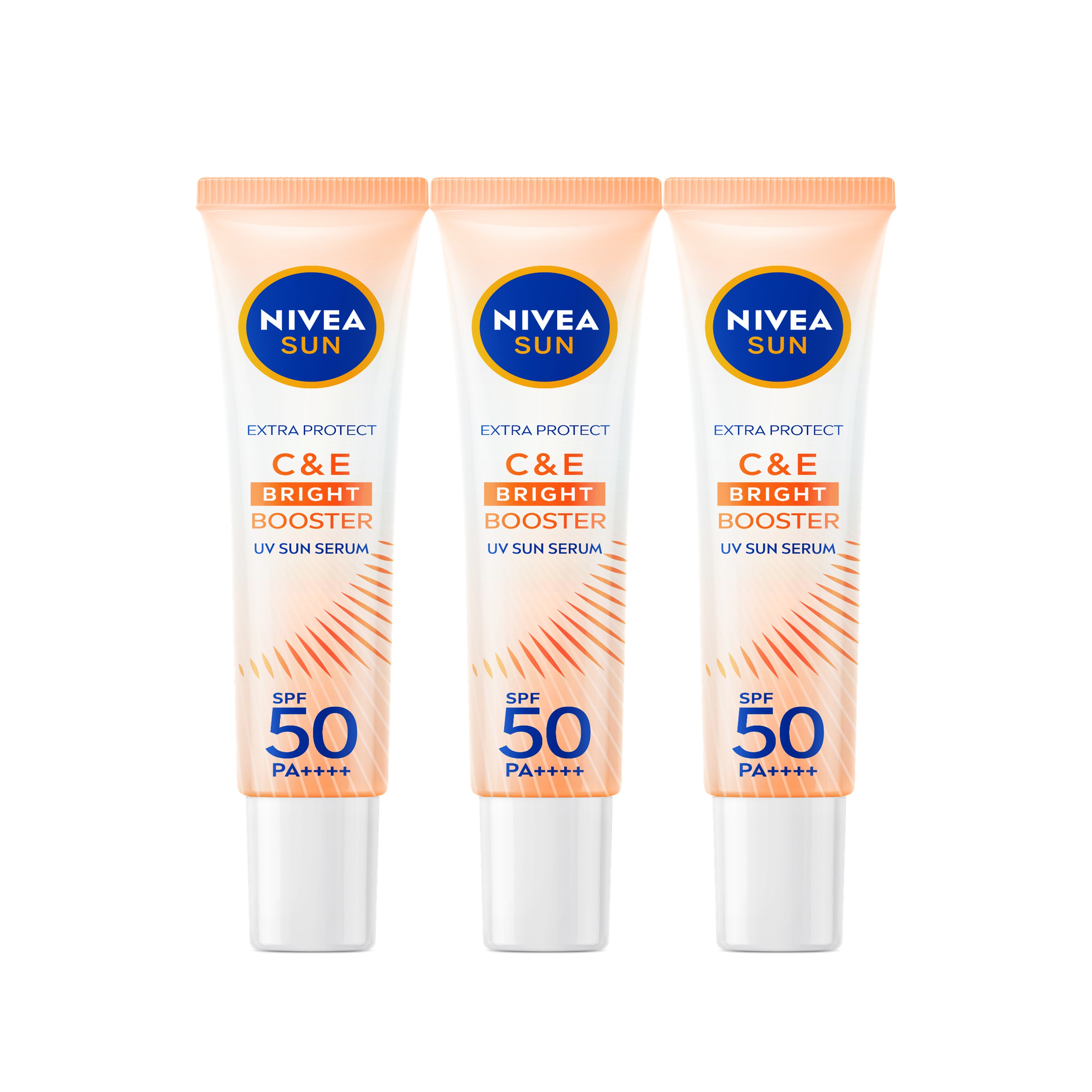 Nivea Sun Extra Protect C and E Bright Booster Sun Serum SPF 50 PA++++ 30 ml x 3