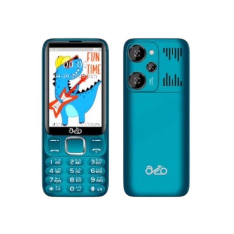 inovo โทรศัพท์ปุ่มกด A11 Dino ระบบ Dual SIM (2 ซิม) จอกว้าง 3.9 นิ้ว รองรับ 3G/4G พร้อมประกันศูนย์ 1 ปี Green