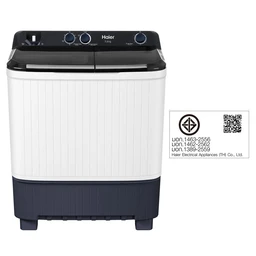 Thumbnail 5 of Haier เครื่องซักผ้า 2 ถัง ความจุ 7.5 KG รุ่น HTW70-1217BS สีขาว