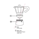 Thumbnail 3 of กาต้มกาแฟ หม้อต้มกาแฟสด เอสเพรสโซ่ ขนาด 6 ถ้วย/300ml. By Scanproducts Moka Pot 6cup Premium