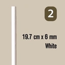 Thumbnail 1 of หลอดกระดาษคุณภาพสูง (100 หลอด x 5 แพ็ค) || Paper Straws (100 pieces x 5 packs) 197*6mm White ขาว