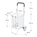 Thumbnail 2 of รถเข็น ตะกร้าจ่ายตลาดอเนกประสงค์ พับเก็บได้ (รับน้ำหนักได้มากถึง 50 Kg.)