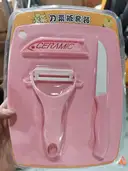 Thumbnail 3 of Bechef มีดเซรามิคพร้อมเขียง สีพาสเทล 3 ชิ้น ที่ปอกผลไม้ มีด เขียง ปลอกผลไม้ มีดปลอกเปลือก ส่งตรงจากโรงงาน