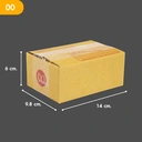 Thumbnail 2 of Matapat กล่องไปรษณีย์ เบอร์ 00 () (ไม่จ่าหน้า) กล่องพัสดุคุณภาพ หนา แข็งแรง (100ใบ)