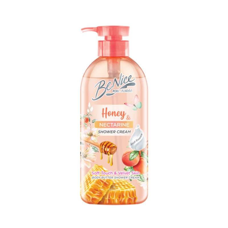 Benice Shower Cream Honey & Nectarine Body Butter 450 ml.