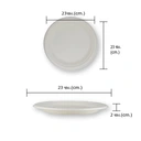 Thumbnail 3 of ARO Bagasse Plate 9" x 50