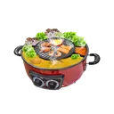 Thumbnail 1 of โซน่าร์ หม้อสุกี้บาร์บีคิว รุ่น SF-M44 สีแดง