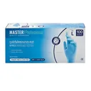 Thumbnail 1 of มาสเตอร์โปร ถุงมือไนไตรฟ้า ขนาด 9 นิ้ว ไซส์ L 100 ชิ้น