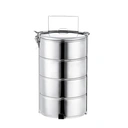 Thumbnail 1 of ตราจรวด ปิ่นโตสเตนเลส 4 ชั้น ขนาด 14 ซม.