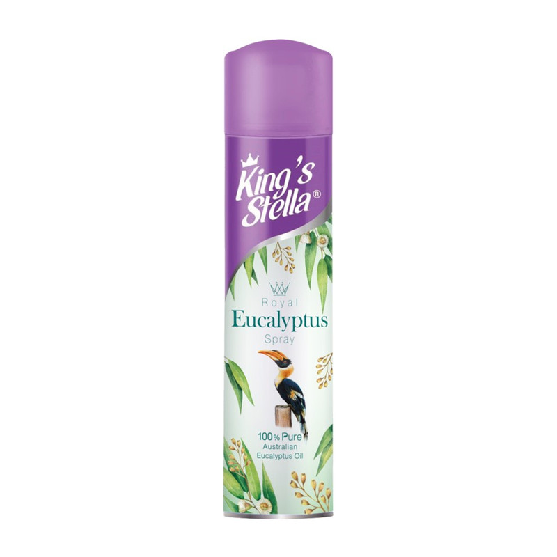 King's Stella (คิงส์สเตลล่า) Royal Eucalyptus น้ํายาปรับอากาศ ยูคาลิปตัส บรรเทาหวัด จมูกโล่ง หอมสดชื่น ผ่อนคลาย 300 ml