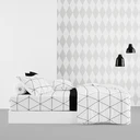 Thumbnail 4 of LOTUS ผ้าปูที่นอน รุ่น Black & White-LI-BW 01W ขนาด 6 ฟุต 5 ชิ้น