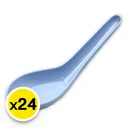 Thumbnail 1 of เอสพี ช้อนคาวสั้น สีฟ้า แพ็ค 24 คัน