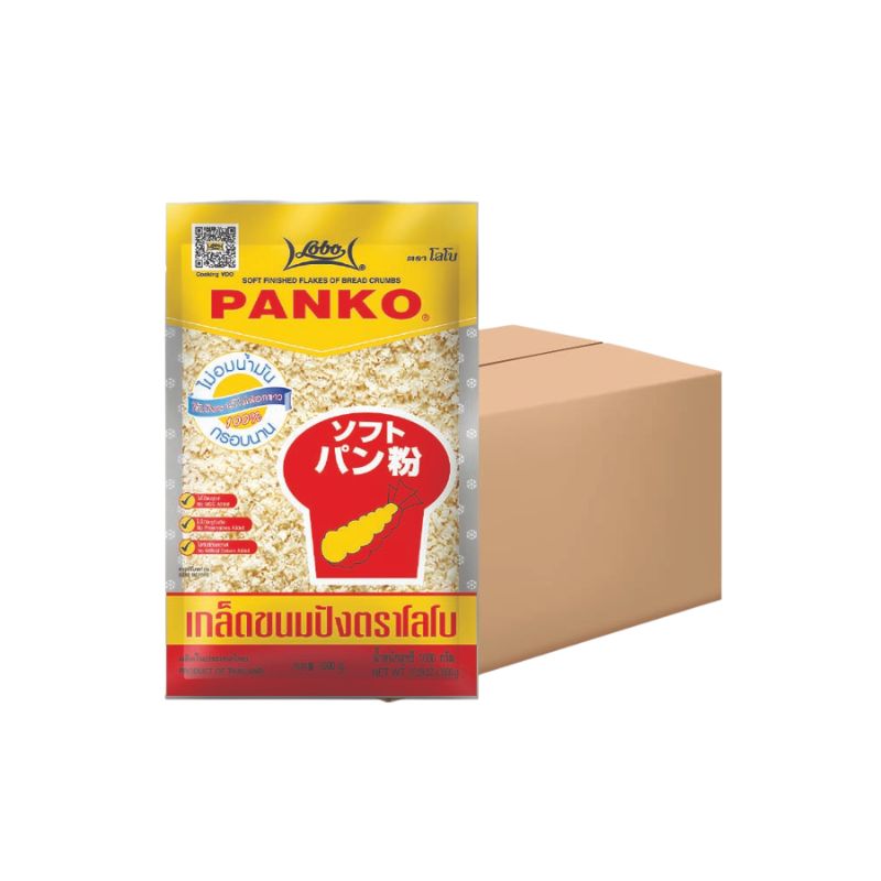 ขายยกกล่อง! LOBO โลโบ เกล็ดขนมปัง PANKO ขนาด 1,000 กรัม (กล่อง 6 ถุง)
