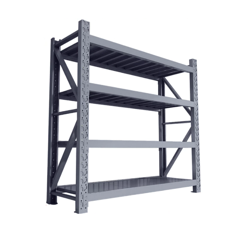 Elife [ส่งฟรี] Warehouse shelf โรงงานขายตรง ชั้นวางของ ขนาดใหญ่ 2เมตร วัสดุทําจากเหล็กหนา แข็งแรง ออกใบกํากับได้ (200 KG/ชั้น เทา)