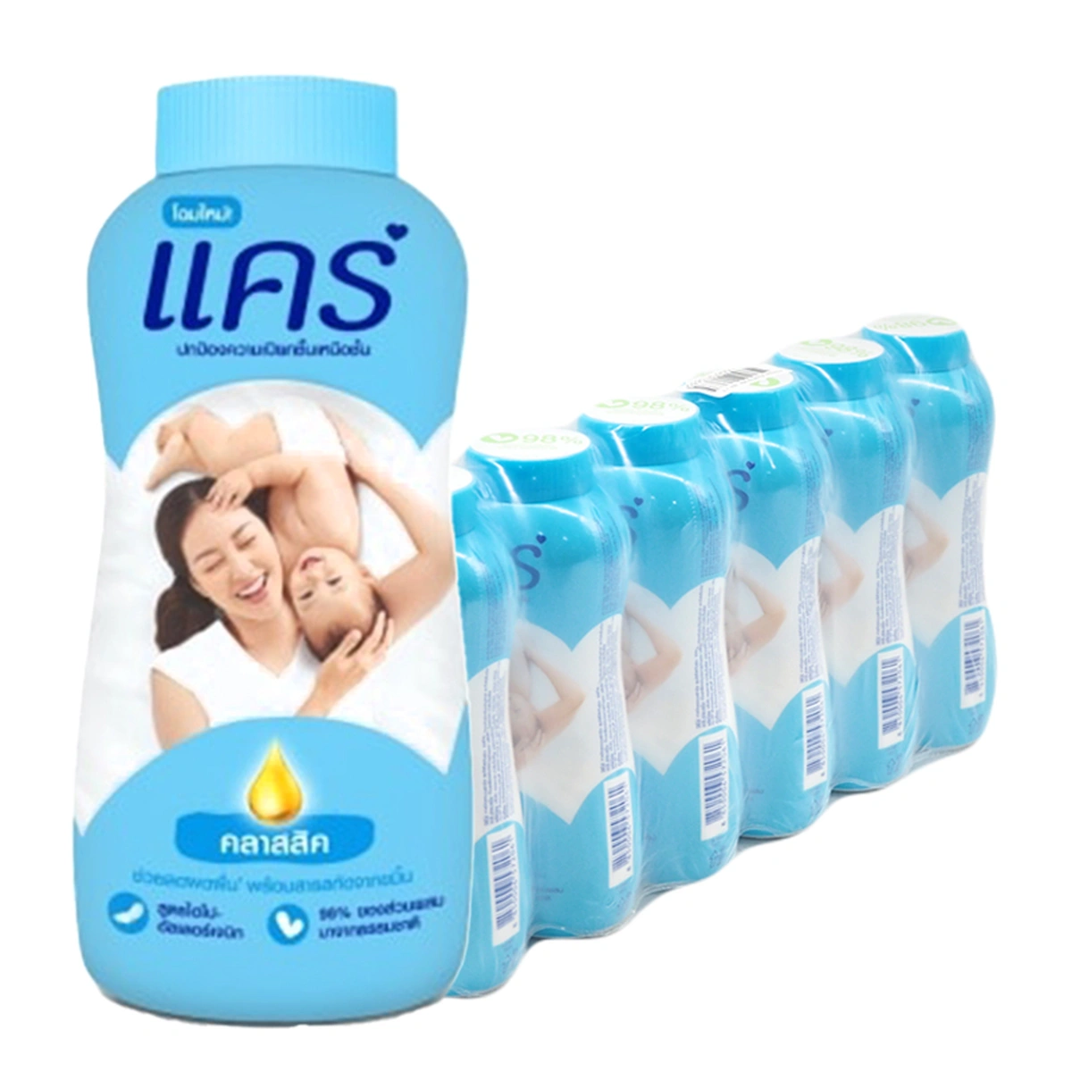 CARE Baby Powder Blue 160 g x 6