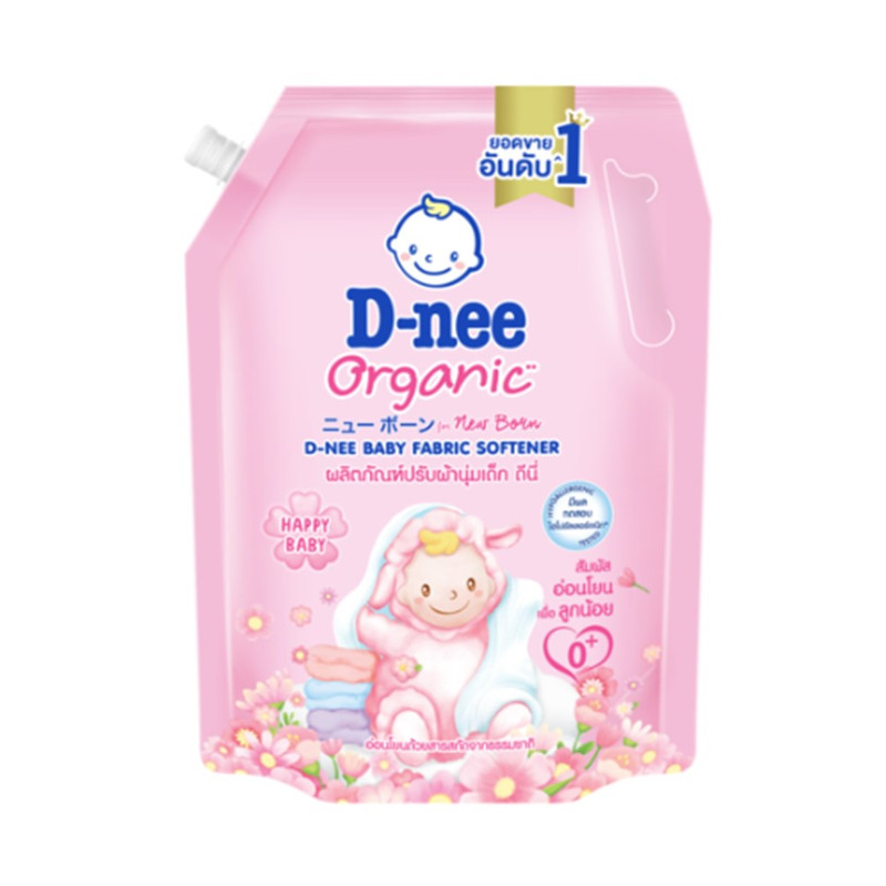 D-nee Baby Fabric Softener Organic Happy Baby 1100 ML. Pink