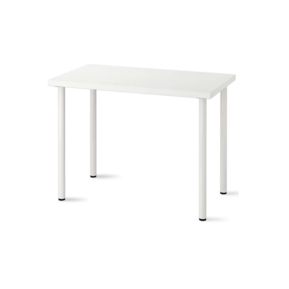Elife โต๊ะทํางาน สีขาว มินิมอล ขนาด140cm. Topหนา 2.3ซม. [ขาโต๊ะเหล็ก] ตั้งคอมพิวเตอร์ โมเดิร์น โต๊ะทํางาน ทานอาหาร