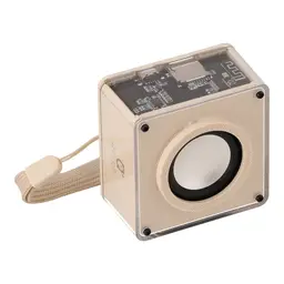 Thumbnail 2 of คิวพลัส ลำโพงบลูทูธ Mini Cute Cube สีครีม