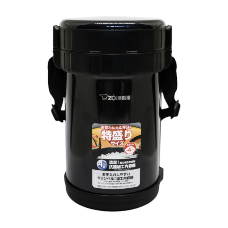 Zojirushi Lunch Jars / ปิ่นโตอาหารสูญญากาศเก็บความร้อน 1.47 ลิตร รุ่น SL-XE20 AD (สีดํา)